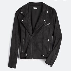 Kendari Faux Suede Jacket | Pixley | Black | Size Medium